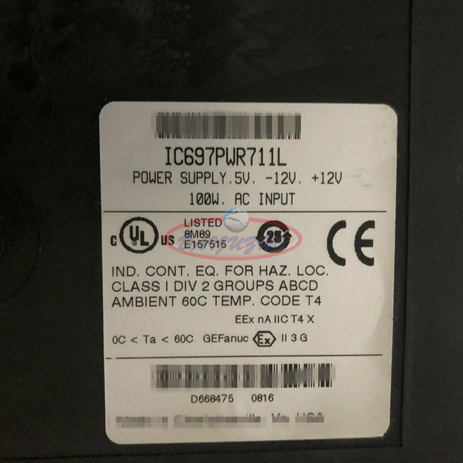 One used GE fanuc IC697PWR711L modules