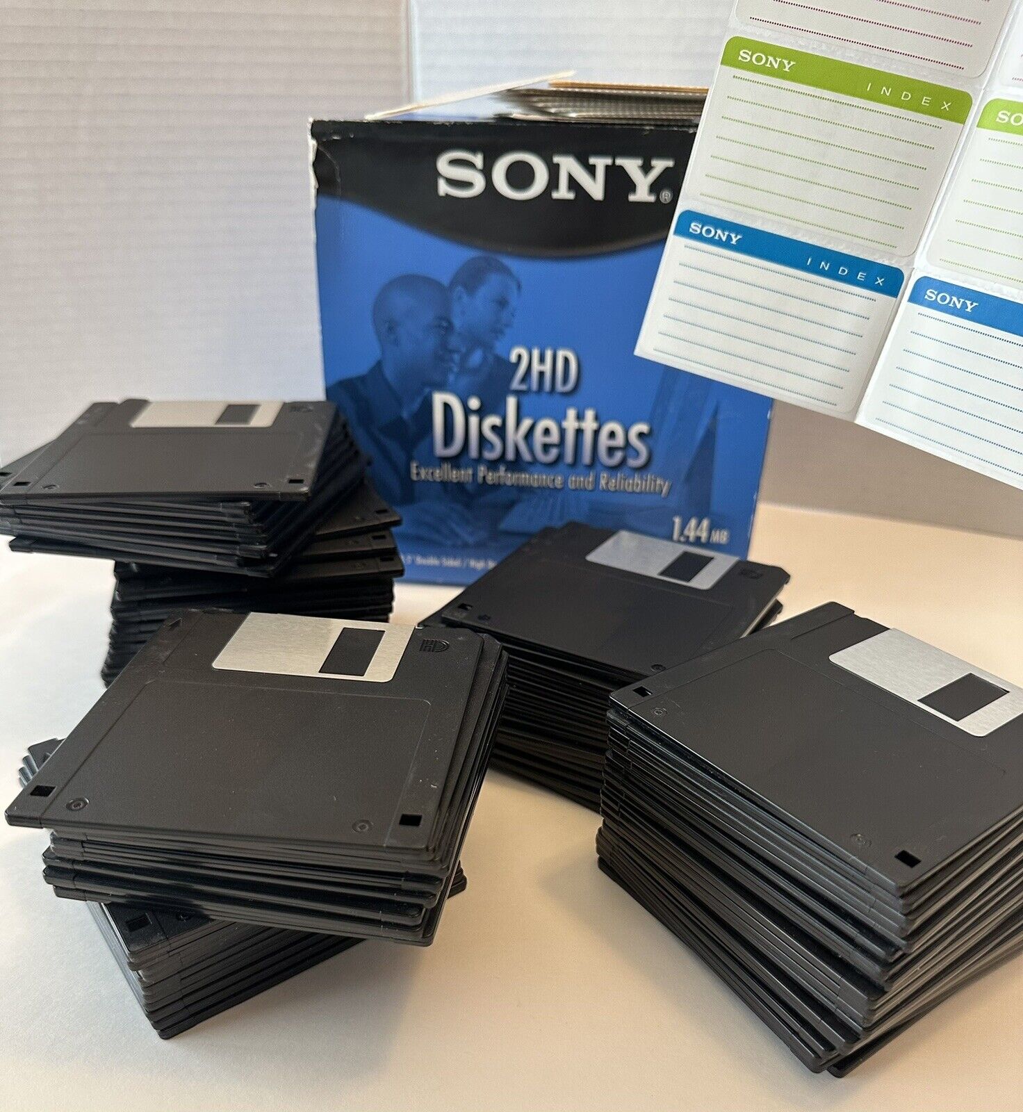 80 Sony 2HD Diskettes IBM formatted 1.44 MB 3.5