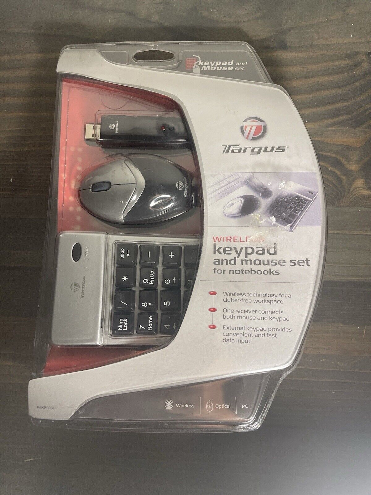 NEW - TARGUS WIRELESS KEYPAD AND MOUSE SET FOR NOTEBOOK PAKP003U