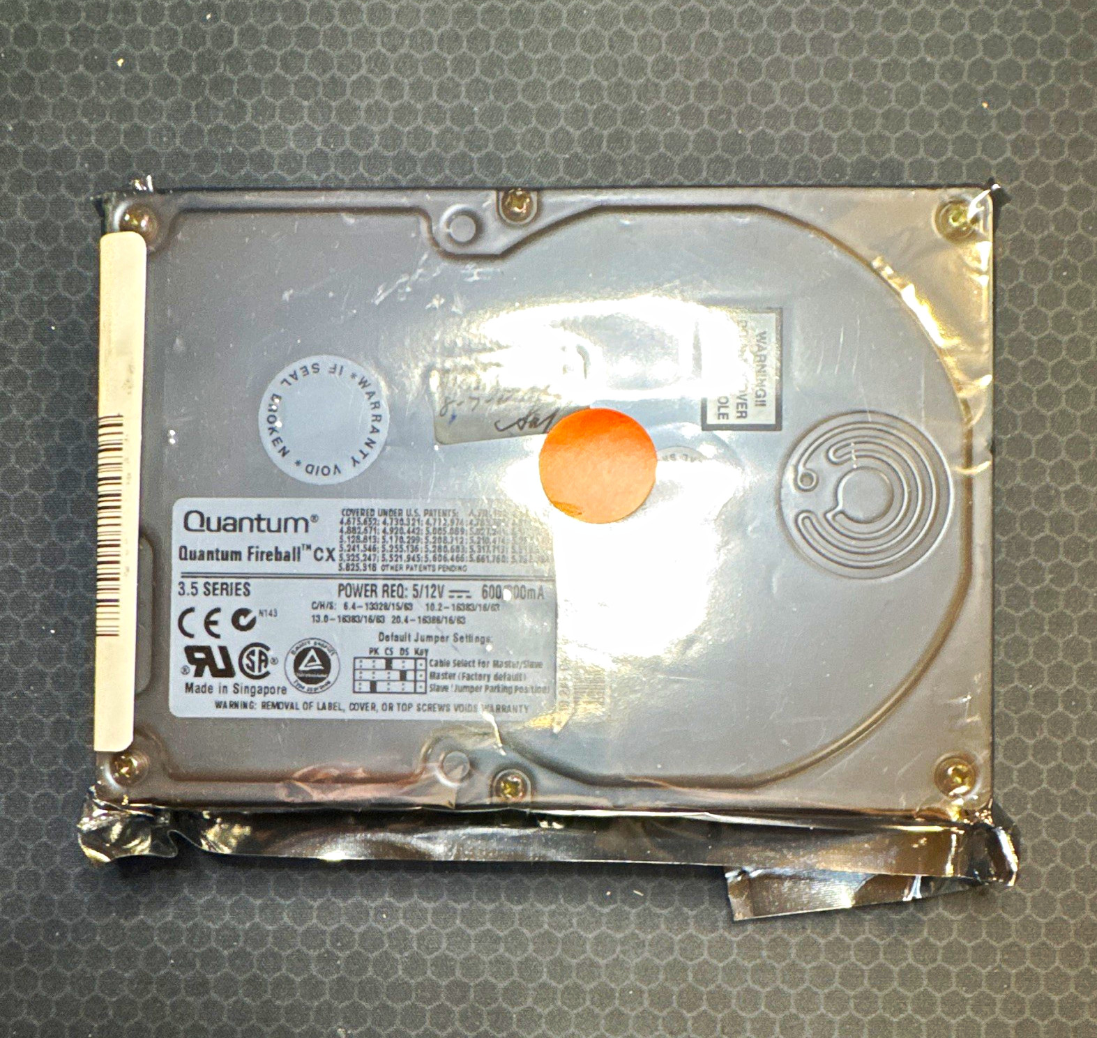 Area 51 Arcade Quantum Fireball CX 8.4GB 3.5in IDE HDD 5400RPM 128KB CX08A011