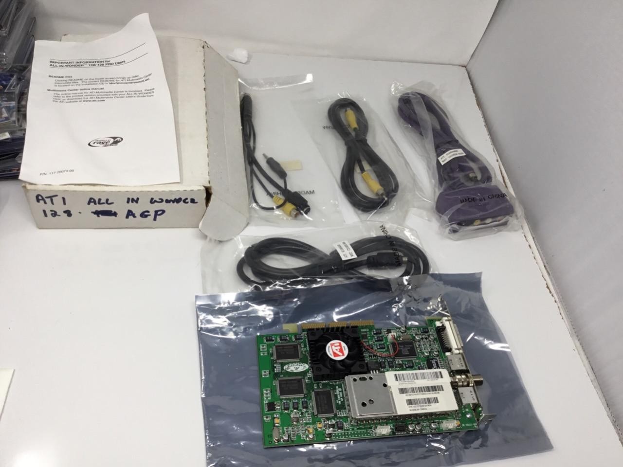 ATI All in Wonder 1027372030 047836 TV Tuner Video Card w/ Wires