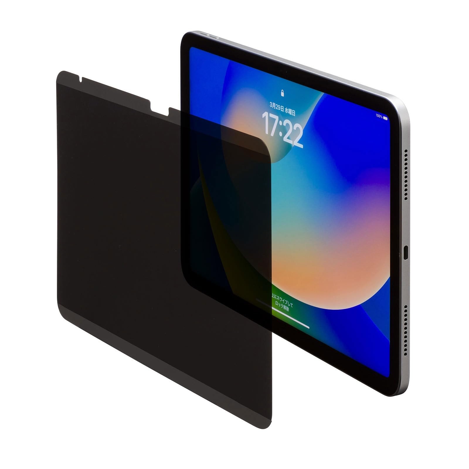 Sanwa Supply Magnetic Privacy Film for 10th Generation iPad 10.9-inch