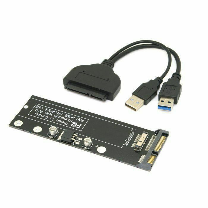 6+12 pin SSD to USB 3.0 to SATA 22Pin Hard Disk Cartridge Drive for  SSD Cablecc