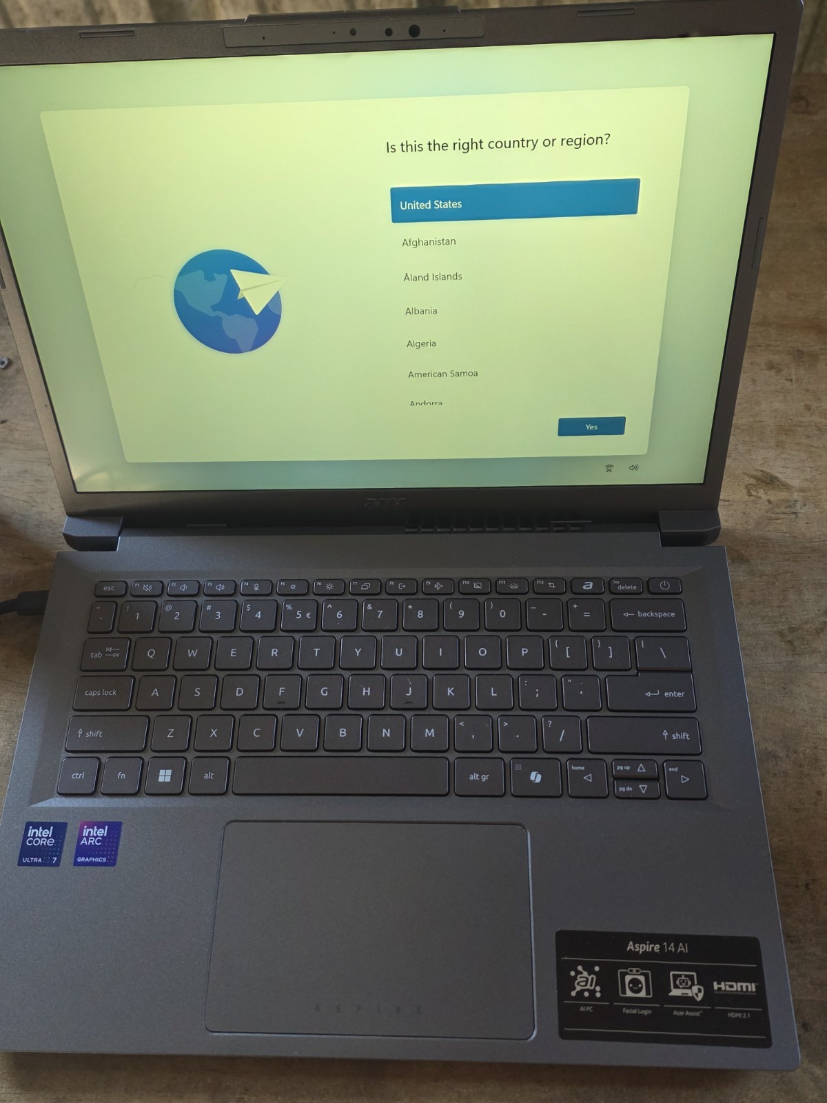 Acer Aspire 14 AI Copilot+ PC  A14-52mt-701k Intel Core Ultra 7 32gb 1tb Touch A