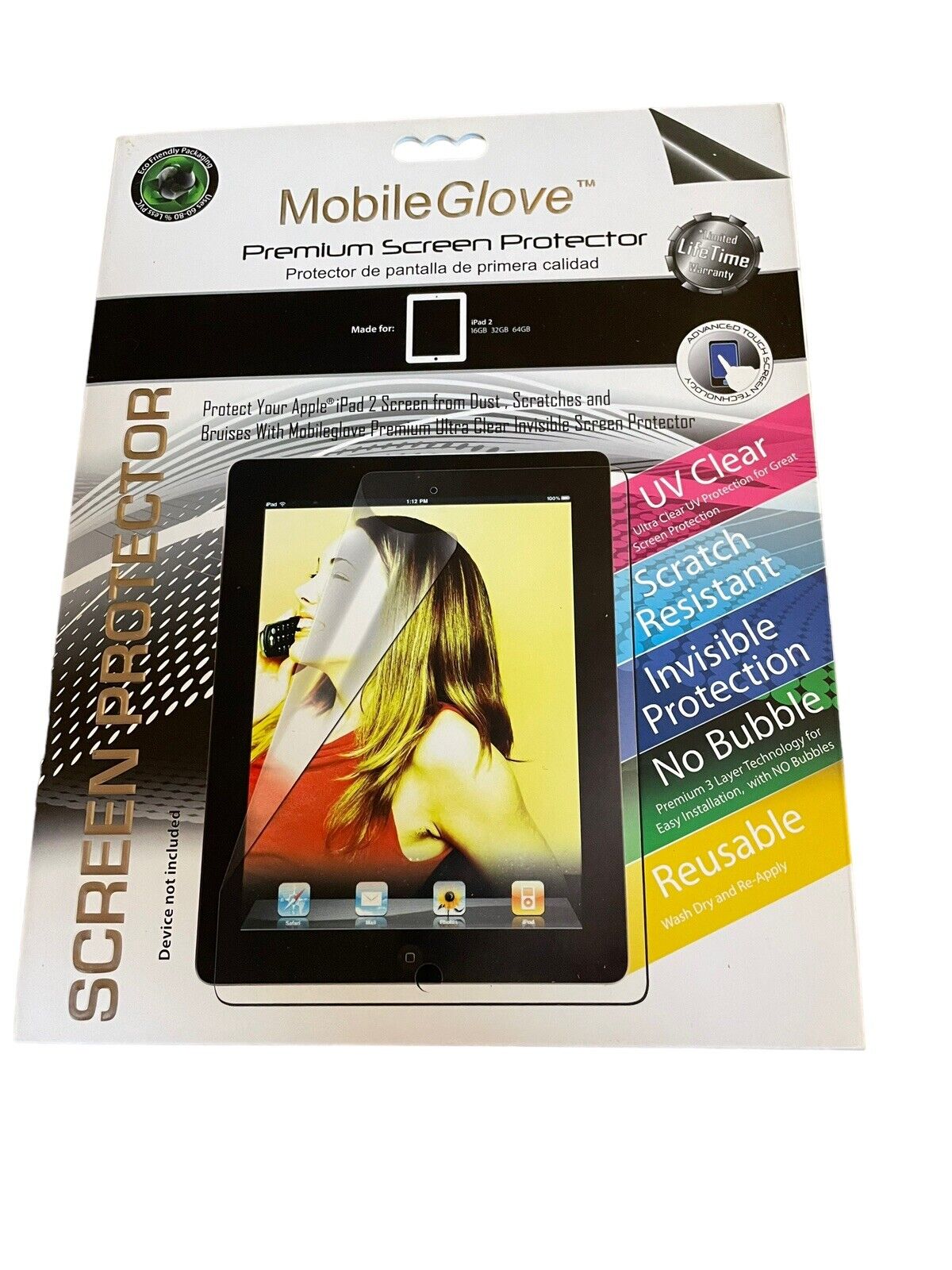 Mobile Glove Premium Screen Protector for iPAD2 NIP - set of 2