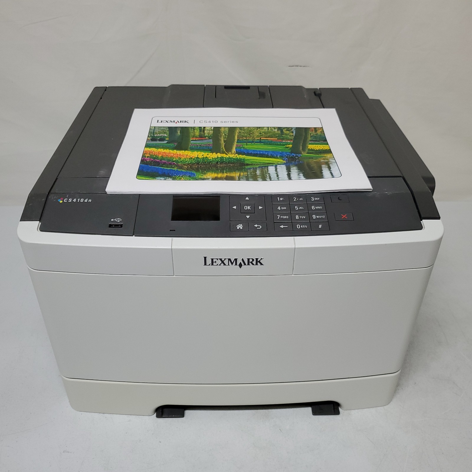 Lexmark CS410dn Color Laser Printer 13K Pages SEE PICS/INFO Duplex Network USB