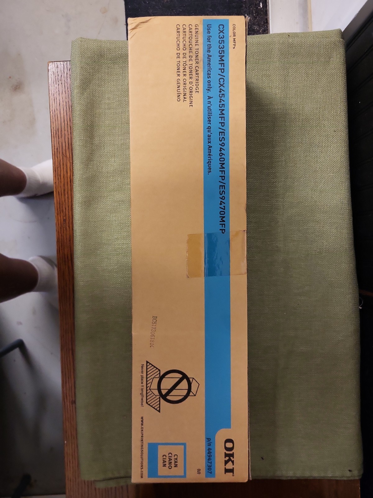 GENUINE OKI 44947307 CYAN TONER CARTRIDGE CX3535NFP/CX4545MFP/ES9460MFP OKIDATA