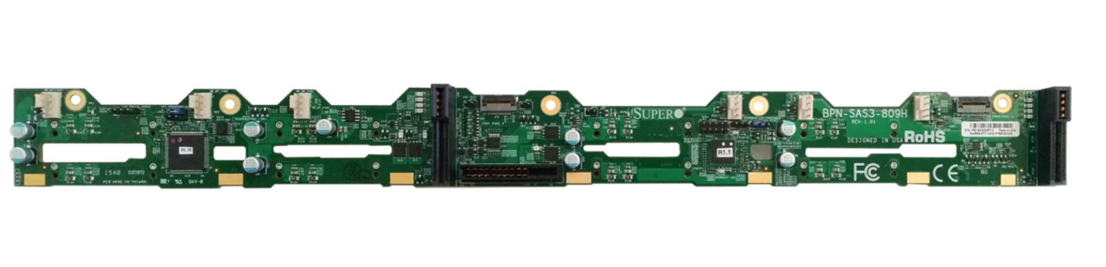 Supermicro BPN-SAS3-809H 1U 8-Port 2-Node 12Gbps Backplane for 4x2.5" SAS3/SATA3