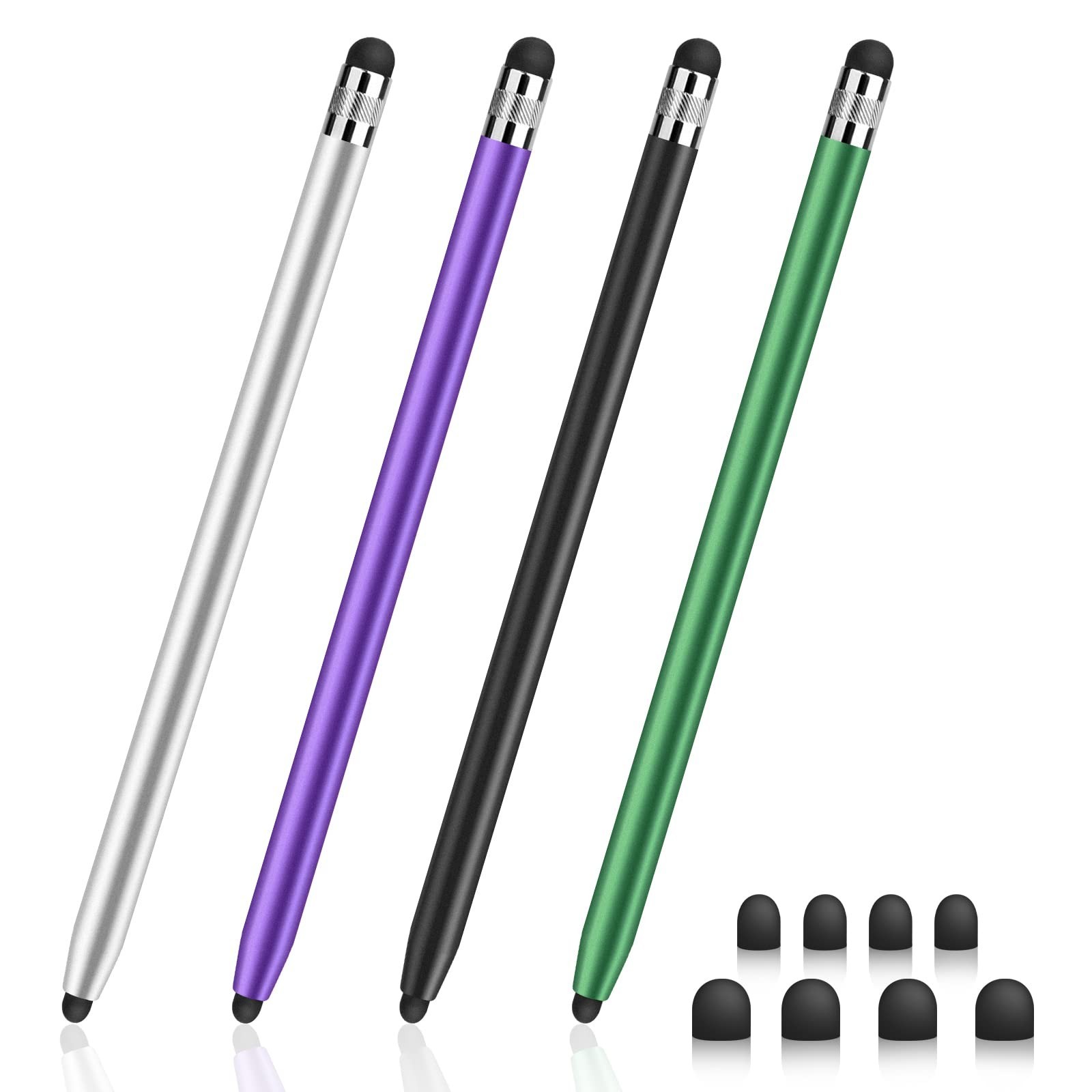 4 PCS Universal 2-in-1 Stylus Pen Set for Touchscreen Devices - Precision & Vers