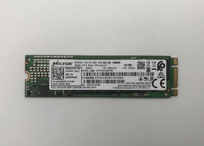 MICRON M.2 256GB SSD 1100 MTFDDAV256TBN