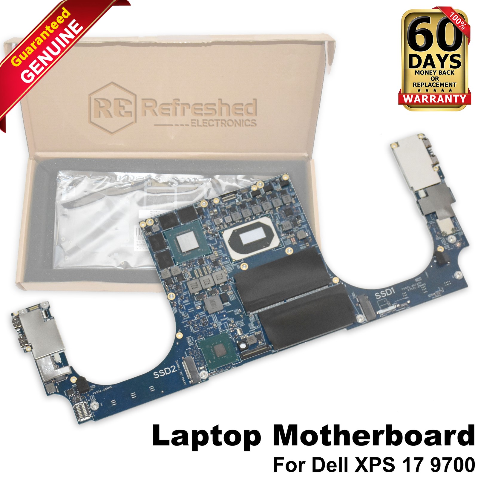 Dell XPS 17 9700 Motherboard Intel i7-10750H NVIDIA GTX 1650 Ti 4GB 5JJ5P