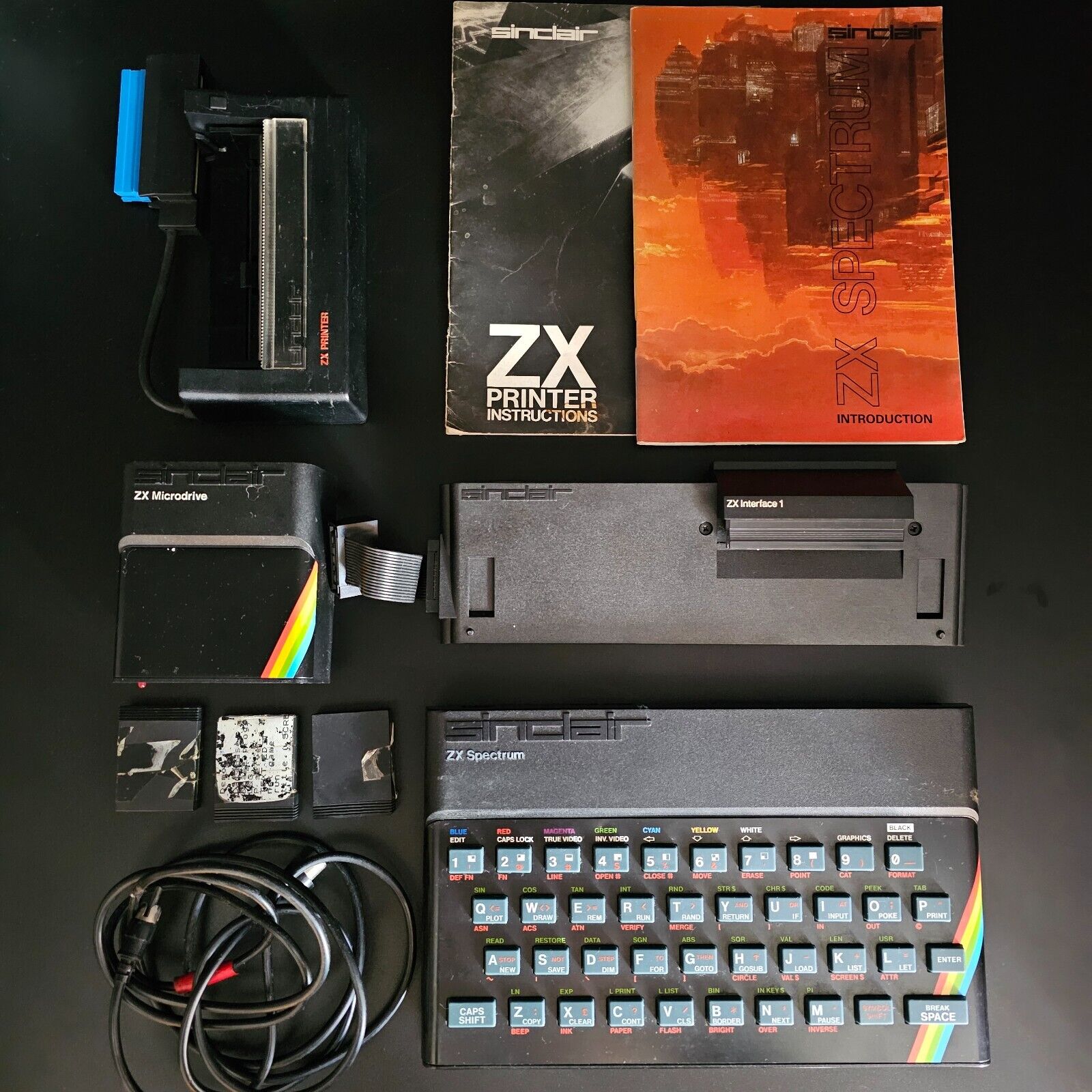 Sinclair ZX Spectrum with Interface 1, Microdrive & Printer