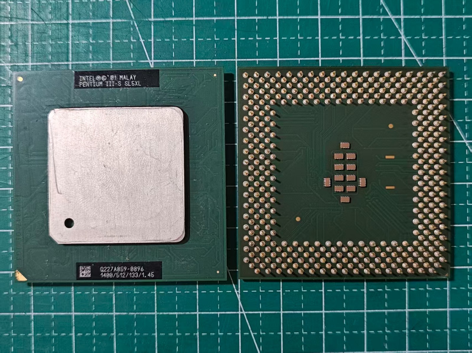 Intel Tulatin Pentium III-S SL5XL 1400/512/133/1.45 1.4GHz Socket370 CPU Working