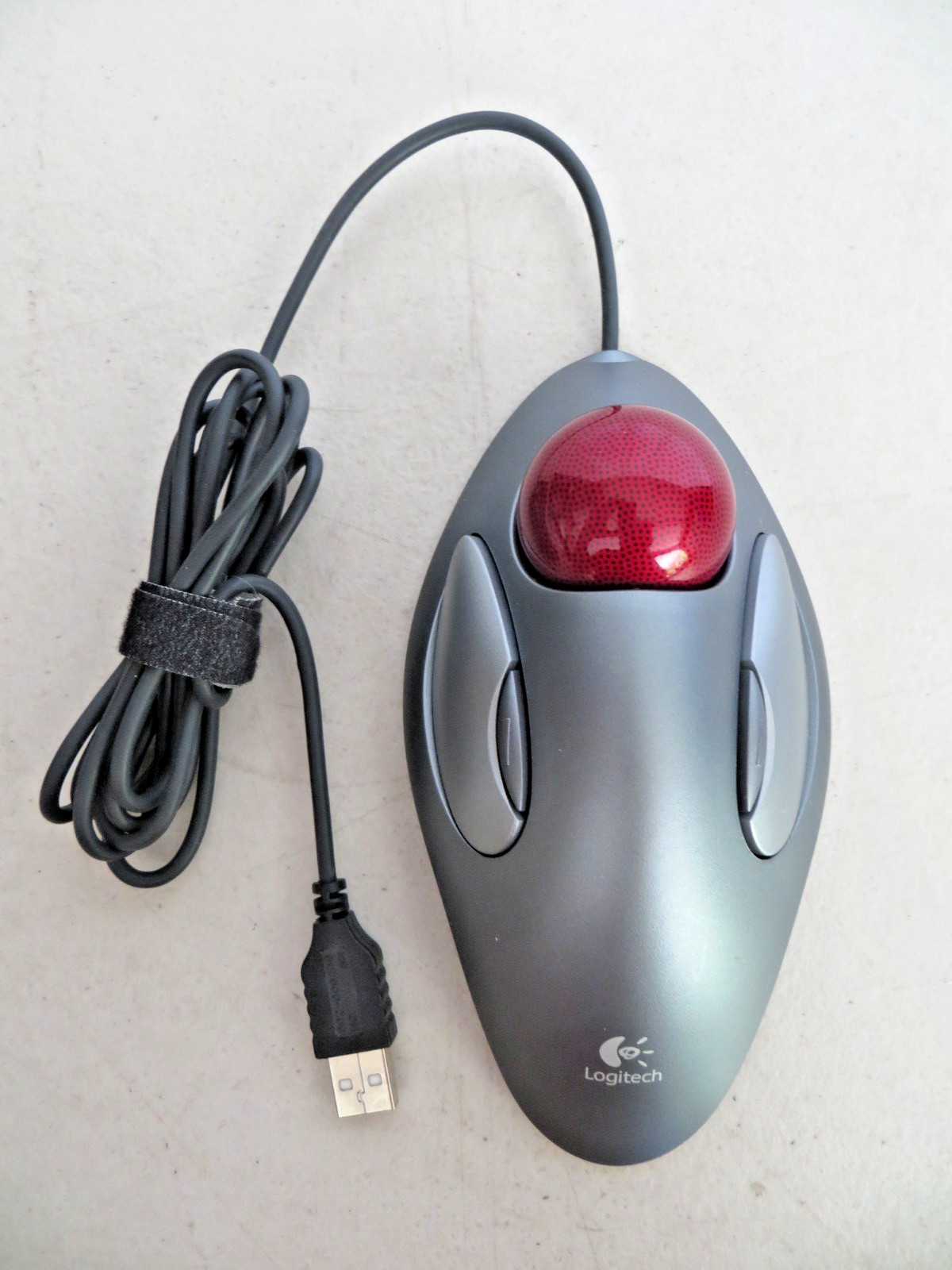 Logitech T-BC21 USB Trackman Marble Mouse Trackball Tested Working