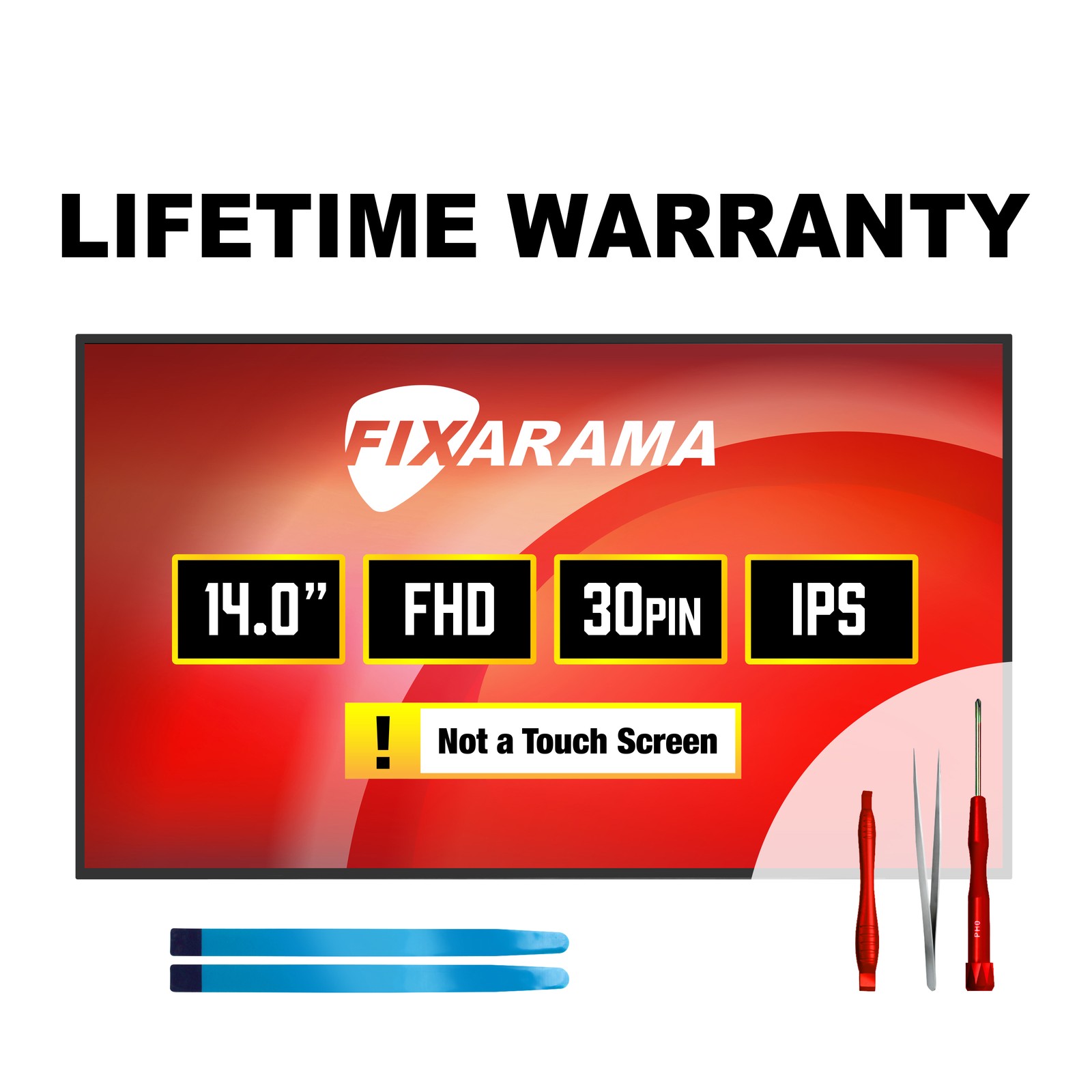 AUO B140HAN04.6 FHD NON-Touch IPS Matte LCD Screen + Tools GRADE A+ FIXARAMA