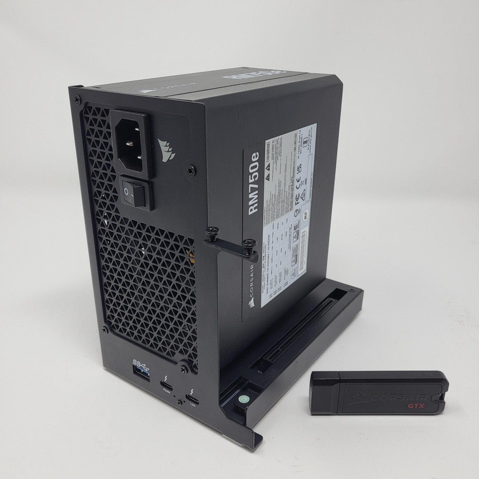 Wikingoo Thunderbolt/USB3/4 eGPU with Power Supply + Flash Drive
