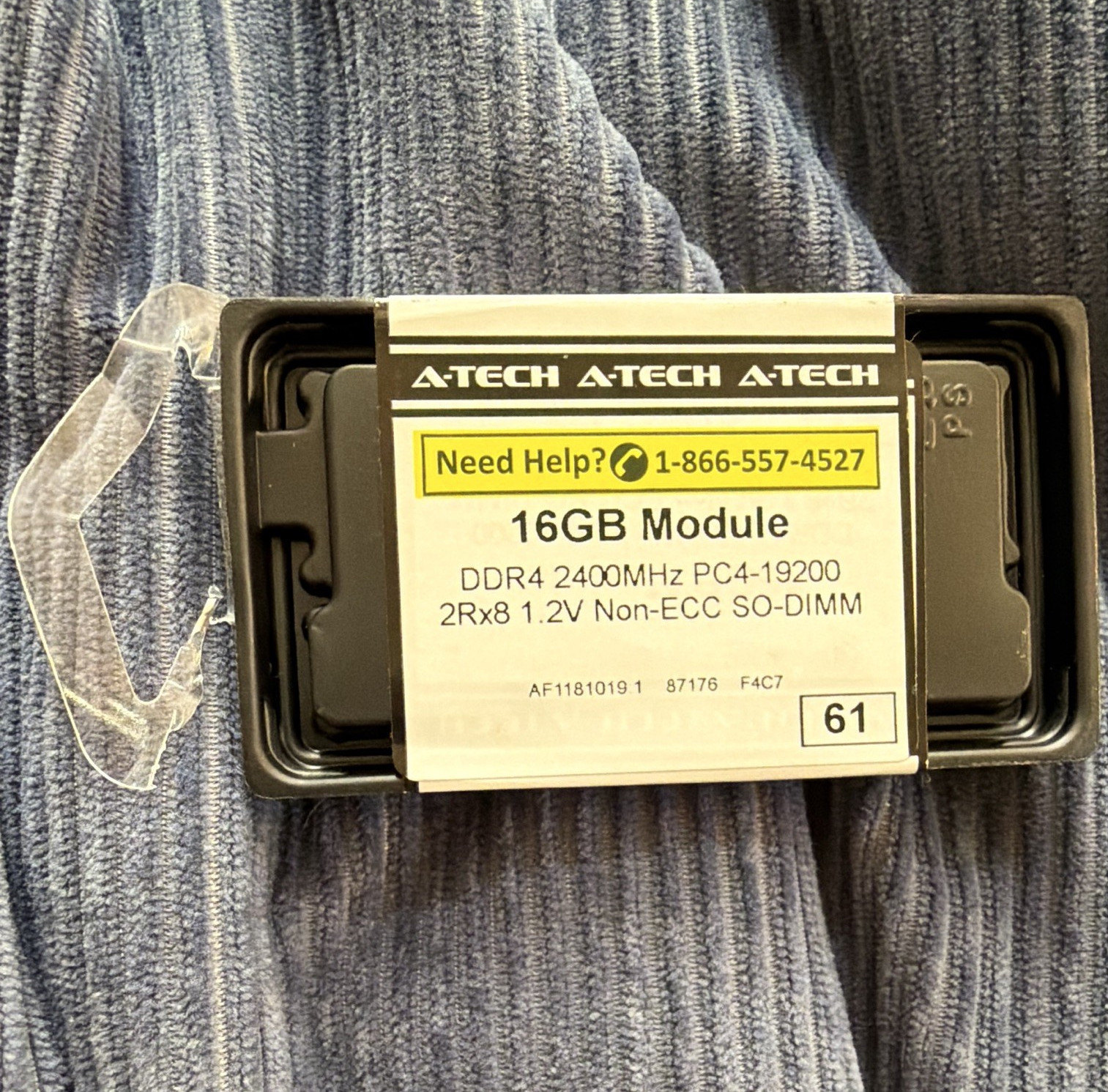 A-Tech 16GB (1x16GB) DDR4 PC4-19200 260-Pin SO-DIMM Non-ECC RAM
