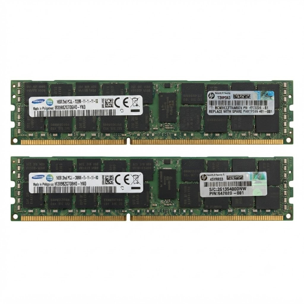 Samsung 16GB DDR3L ECC RDIMM PC3L-12800R 1600MHz Server Memory RAM