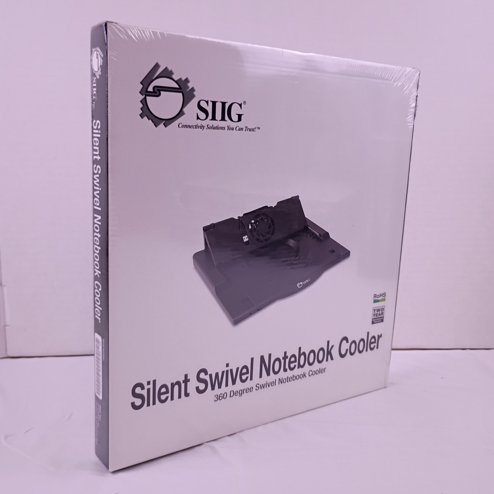 SIIG Silent Swivel Notebook Cooler 360 Degree Swivel Notebook Cooler NIB