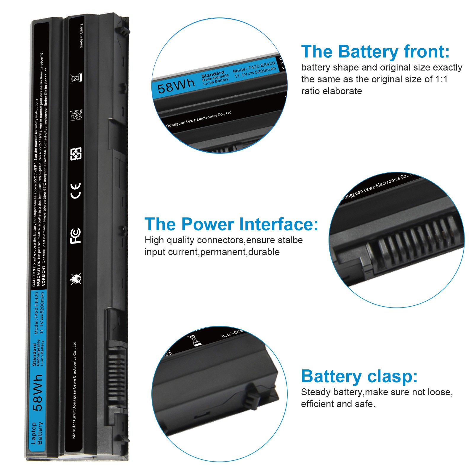 6/9Cel Battery For Dell Latitude E6440 E5420 E6430 T54FJ M5Y0X E6420 E6520 E5430