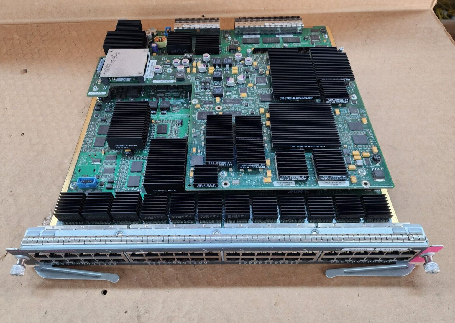 Cisco WS-X6748-GE-TX-3CXL 48-Port 10/100/1000 Mbps Ethernet Module  w/ Fwrd Card