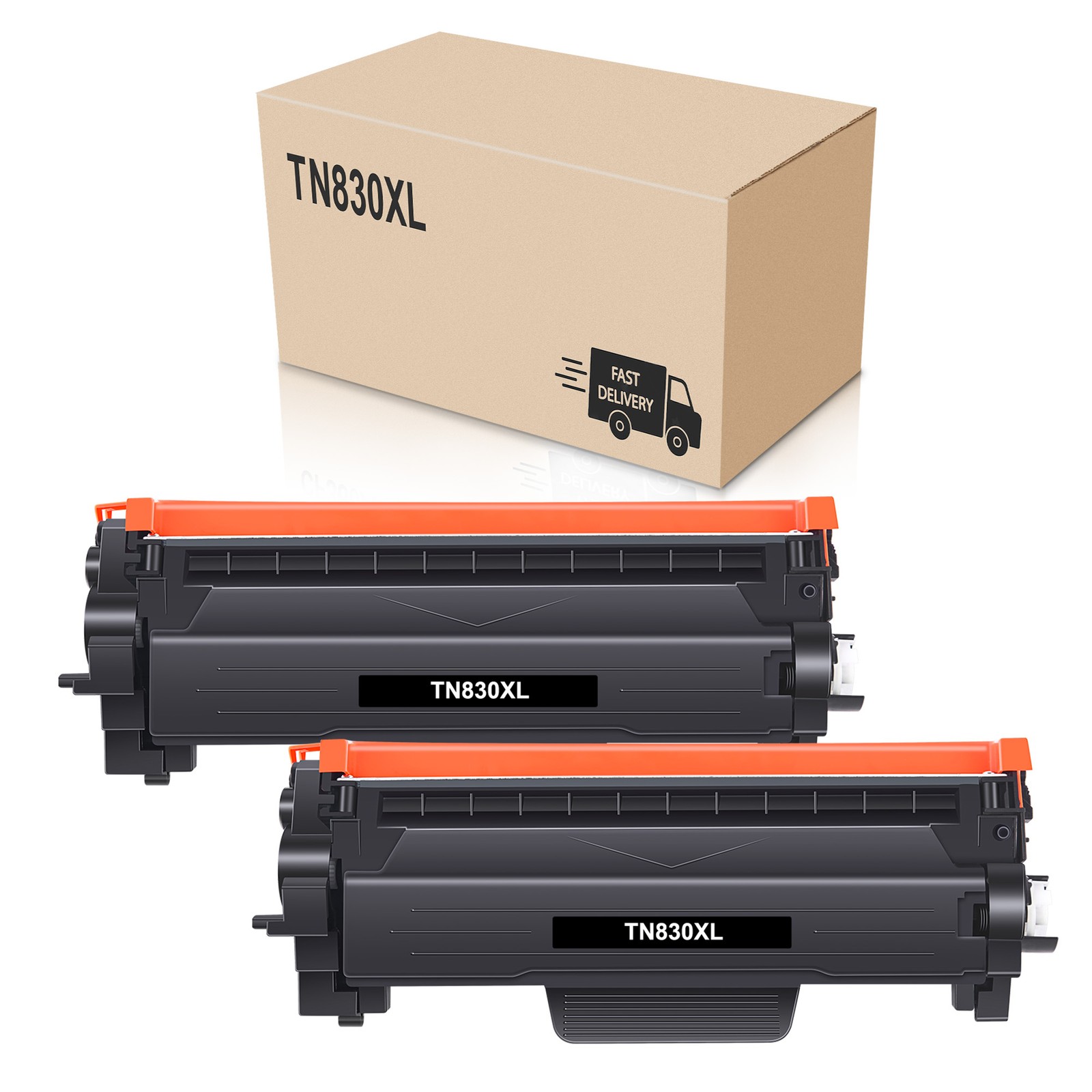 2 Pack TN830XL Toner High Yield replacement TN-830XL HL-L2480DW DCP-L2640DW