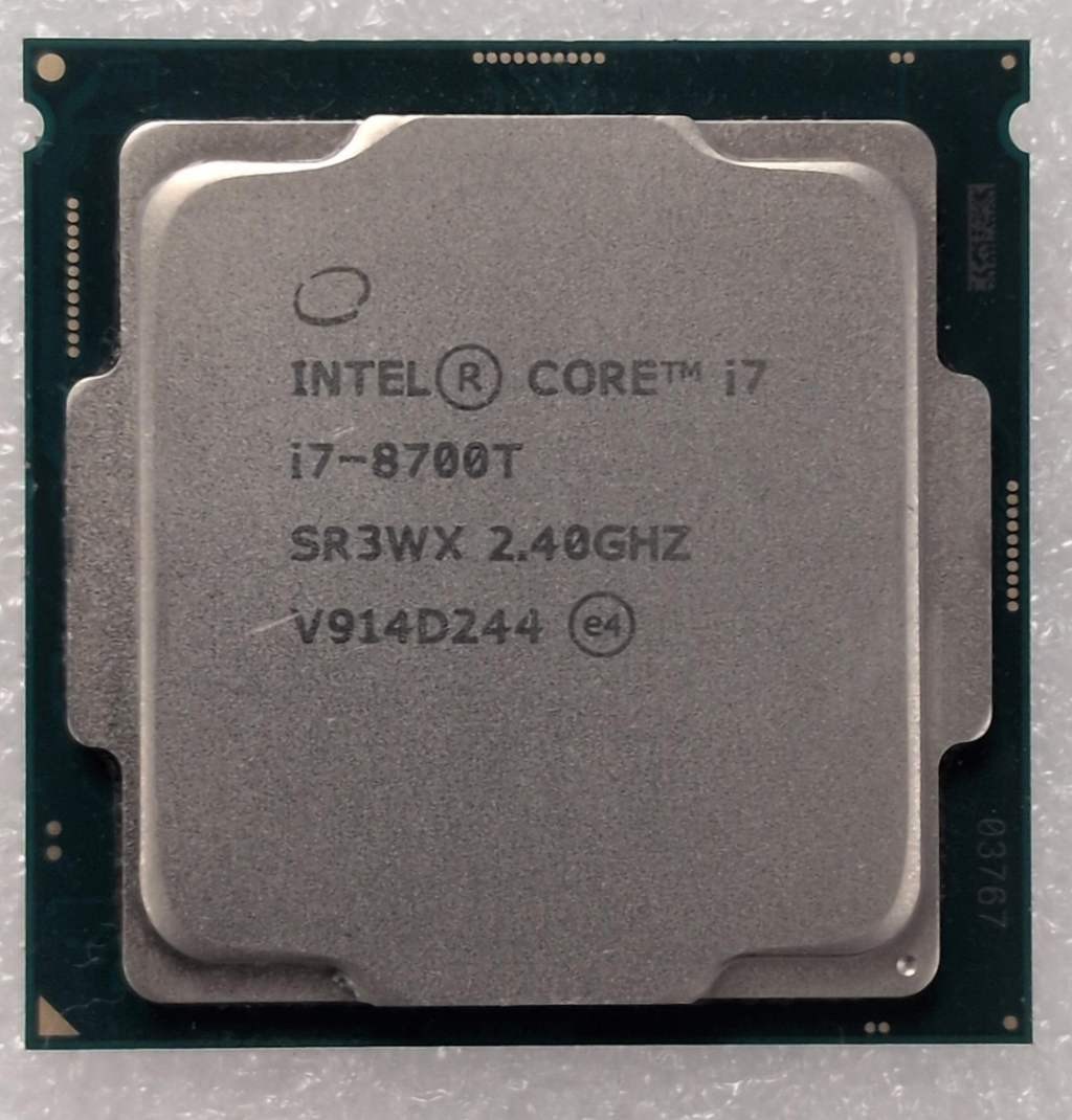 Intel Core i7-8700T SR3WX 2.40GHz (Turbo 4.0GHz) LGA-1151 8th Gen