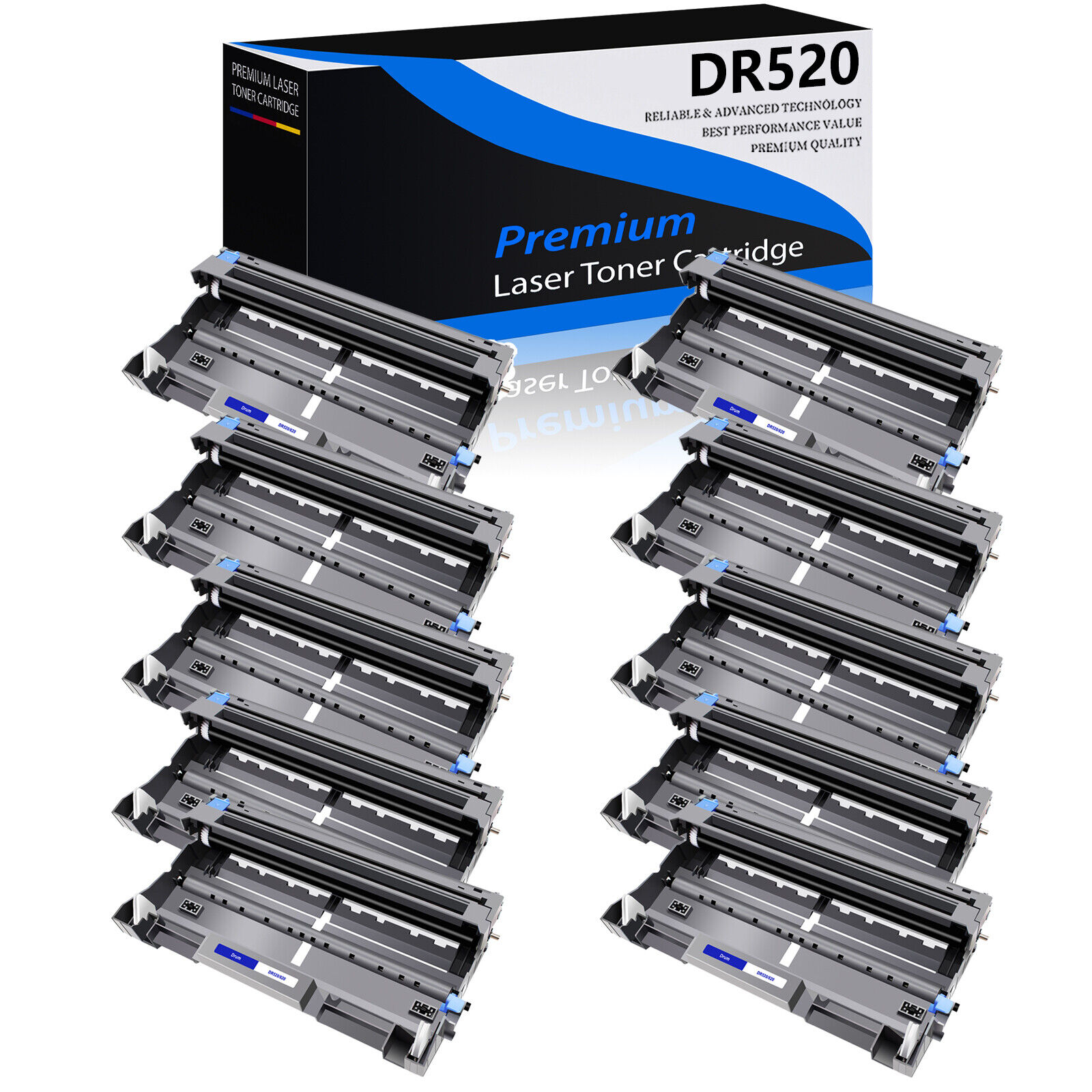 10PK High Yield DR520 Drum Unit for Brother DR-520 DCP-8065 DCP-8065DN HL-5200
