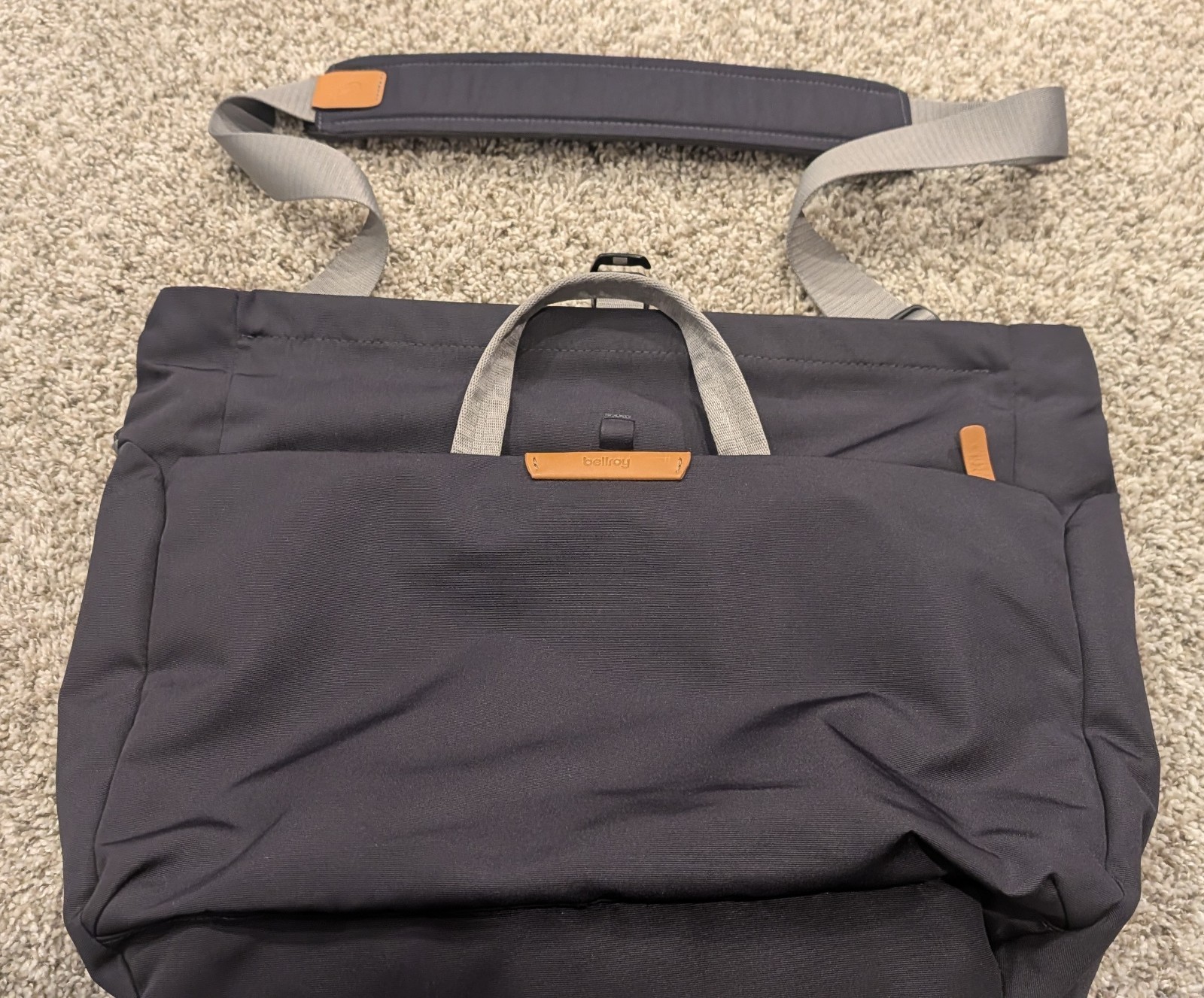Bellroy System Work Bag Charcoal Roll Top for Laptop, 16L