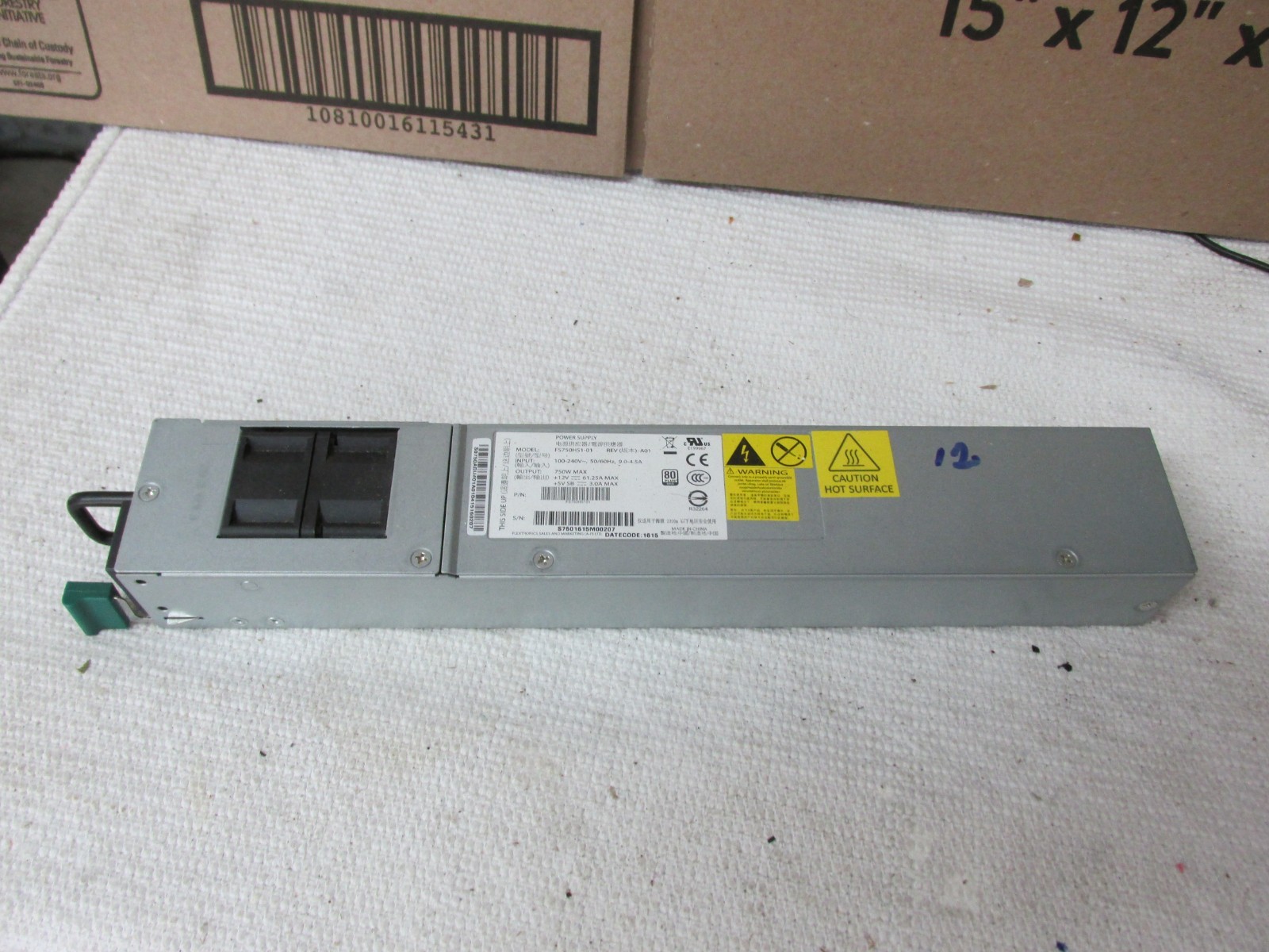 Intel FS750HS1-01 750w 80 Plus Power Supply For Supermicro H8DGU/CSE-815