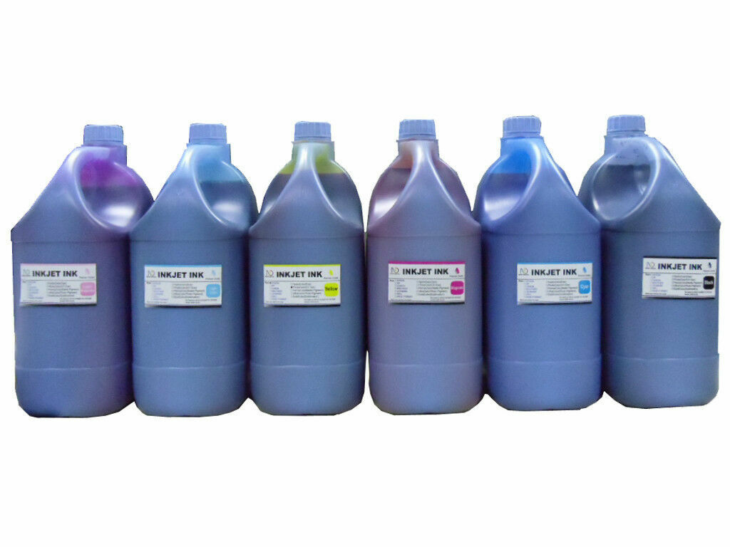 6 Gallon ND® Quality Dye Refill Ink for 673 T673 L800 L805 L1800 CMYKLcLm Tanks