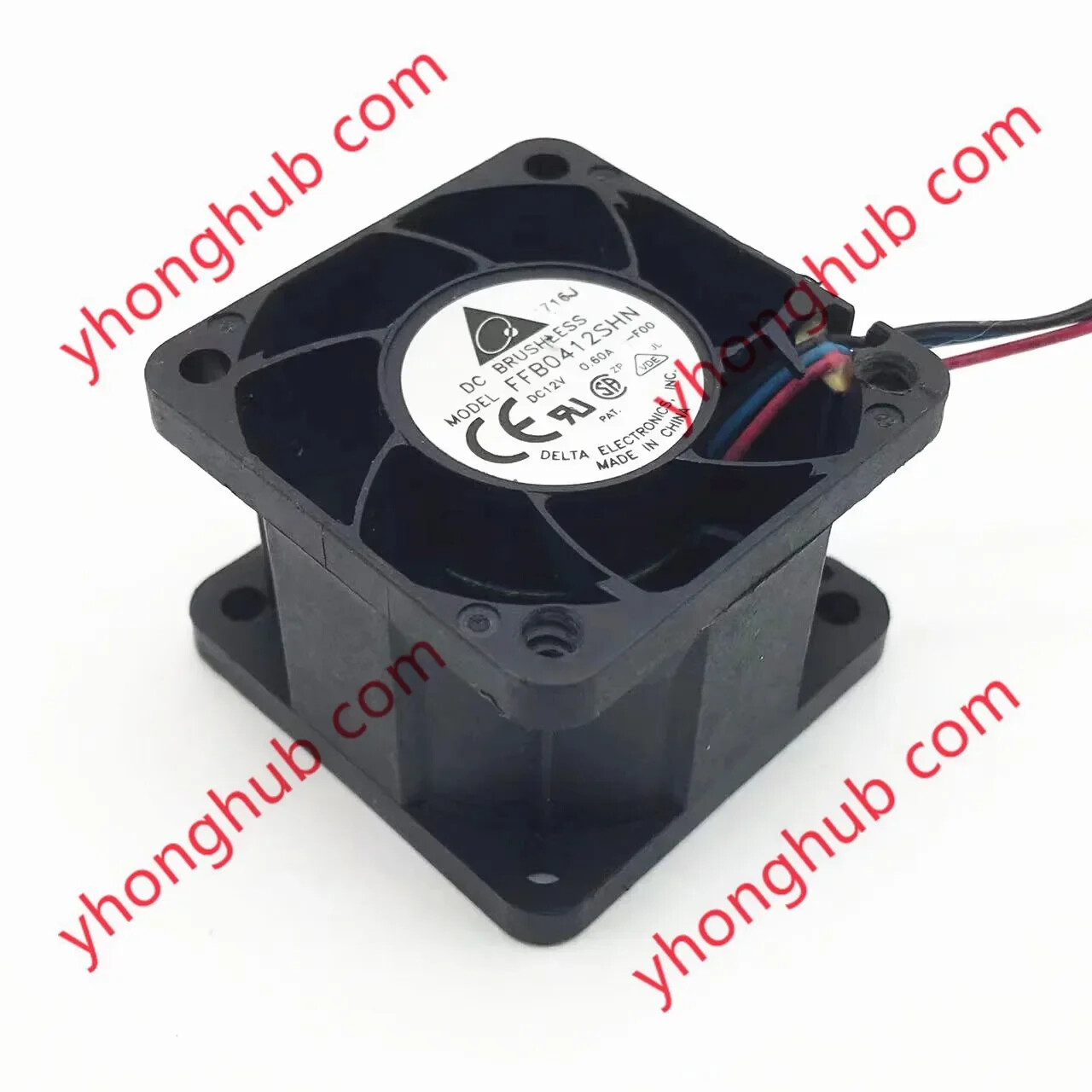 Delta Electronics FFB0412SHN F00 DC 12V 0.60A 40x40x28mm 3PIN Server Cooling Fan