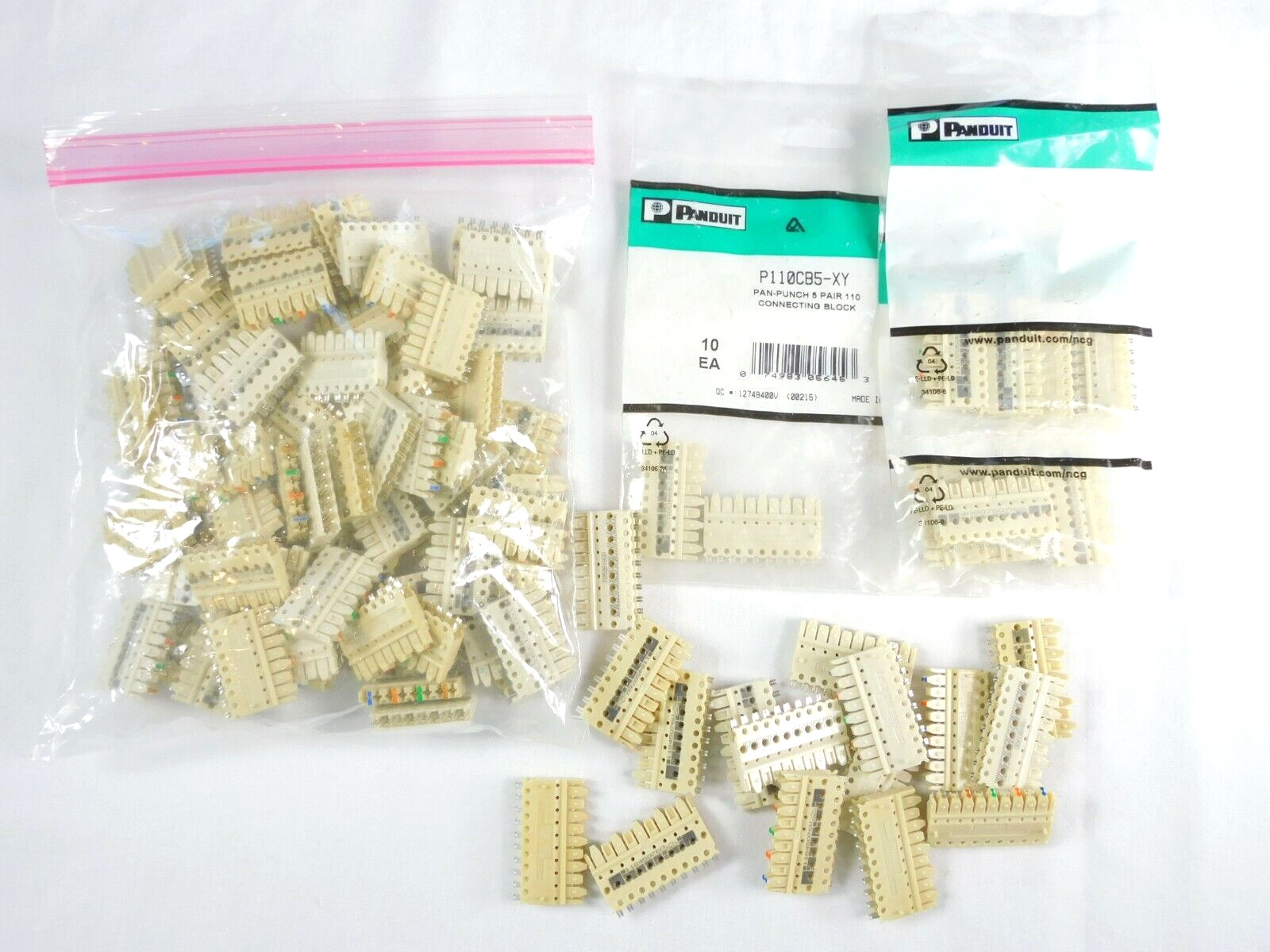 C4 and C5 Clips - Panduit, Siemon, Lucent All bagged separately - LOT OF 753