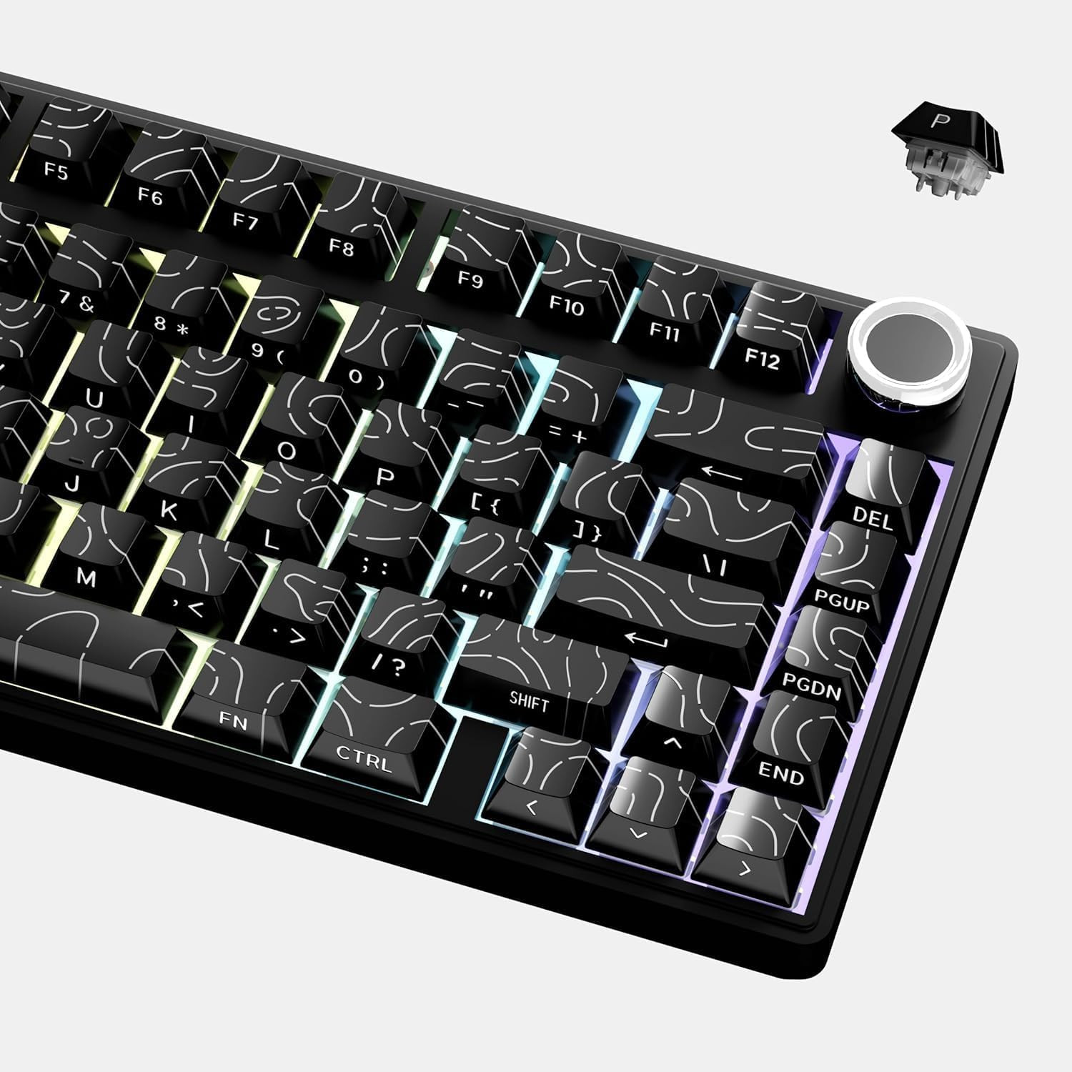 87 PBT Mechanical Keycap Set, MXD Technology, Ideal for Work and Gaming