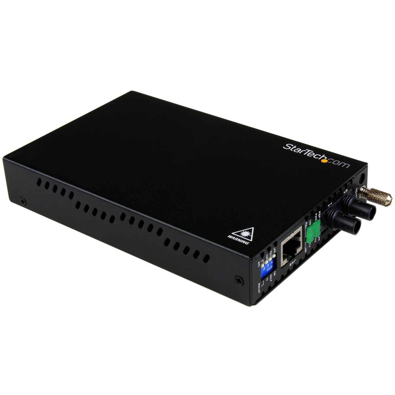com 10/100 Mbps Ethernet to Fiber Optic Media Chassis Mount, Black