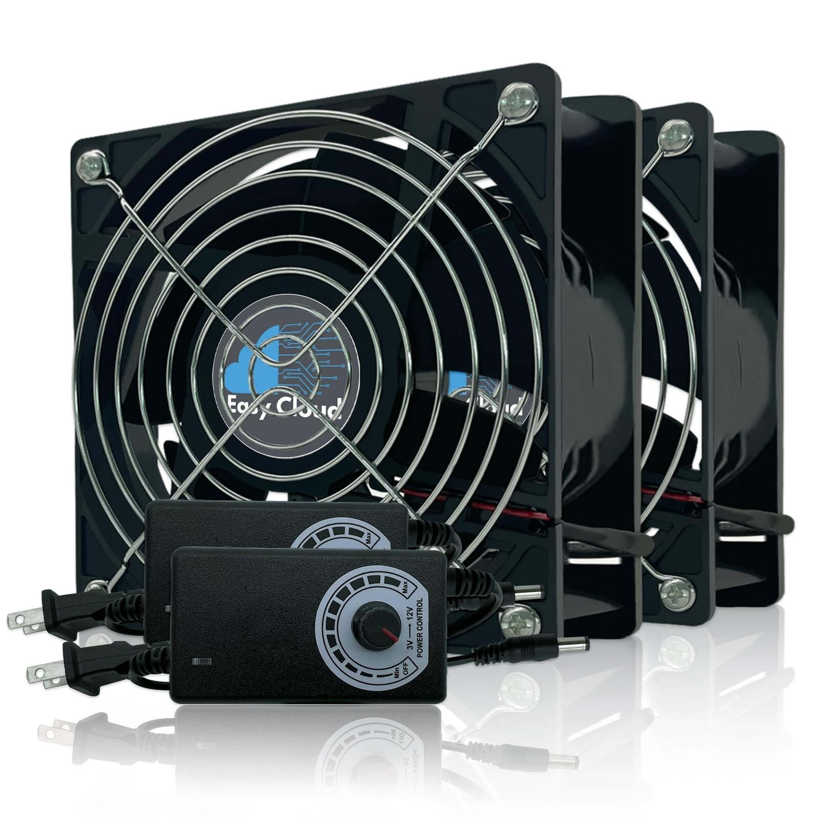 Muffin Fan 120V Axial Fan 220V 110V with Variable Speed Controller Computer F...