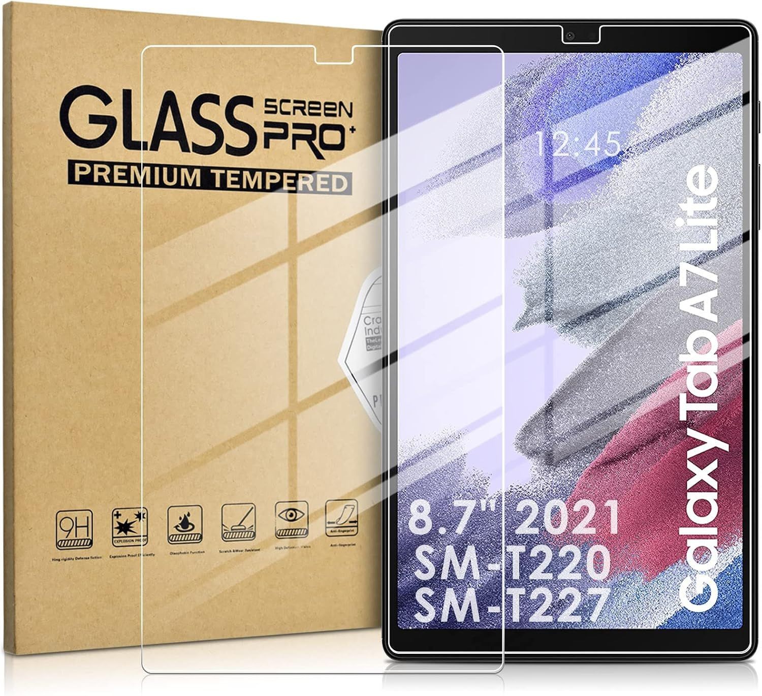 2-Pack Ultra-Clear Screen Protector for 8.7" Samsung Galaxy Tab A7 Lite, Anti-Sc