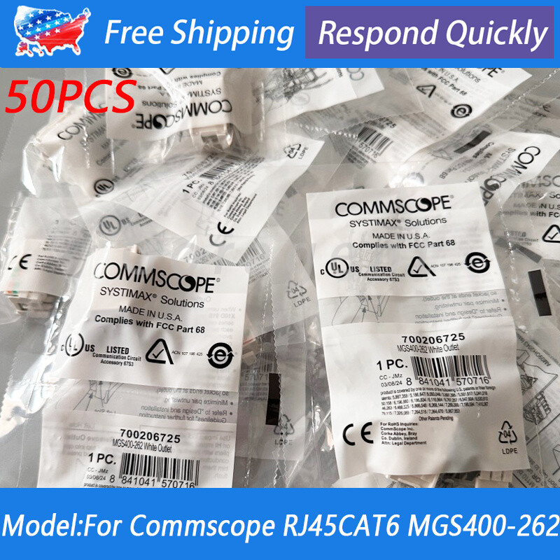 For Commscope six types of network information module RJ45CAT6 MGS400-262 QTY:50