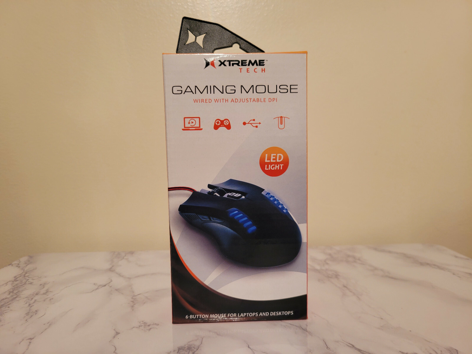  Xtreme Tech Gaming Mouse Wired w/Adjustable DPI 6-button Plug-n-Play