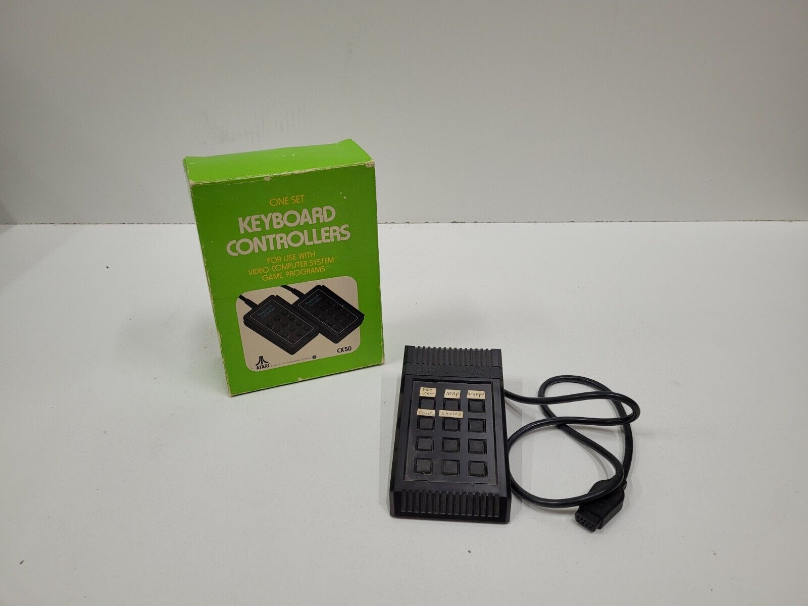 Atari CX50 Keyboard Controllers One Set & Atari Video Touch Pad