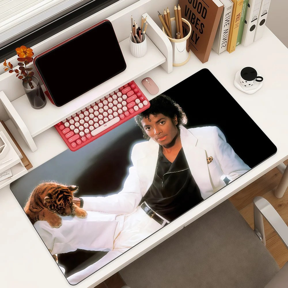 Michael Jackson Inspired Mouse Pad Square Gaming Desk Mat Waterproof Non-Slip