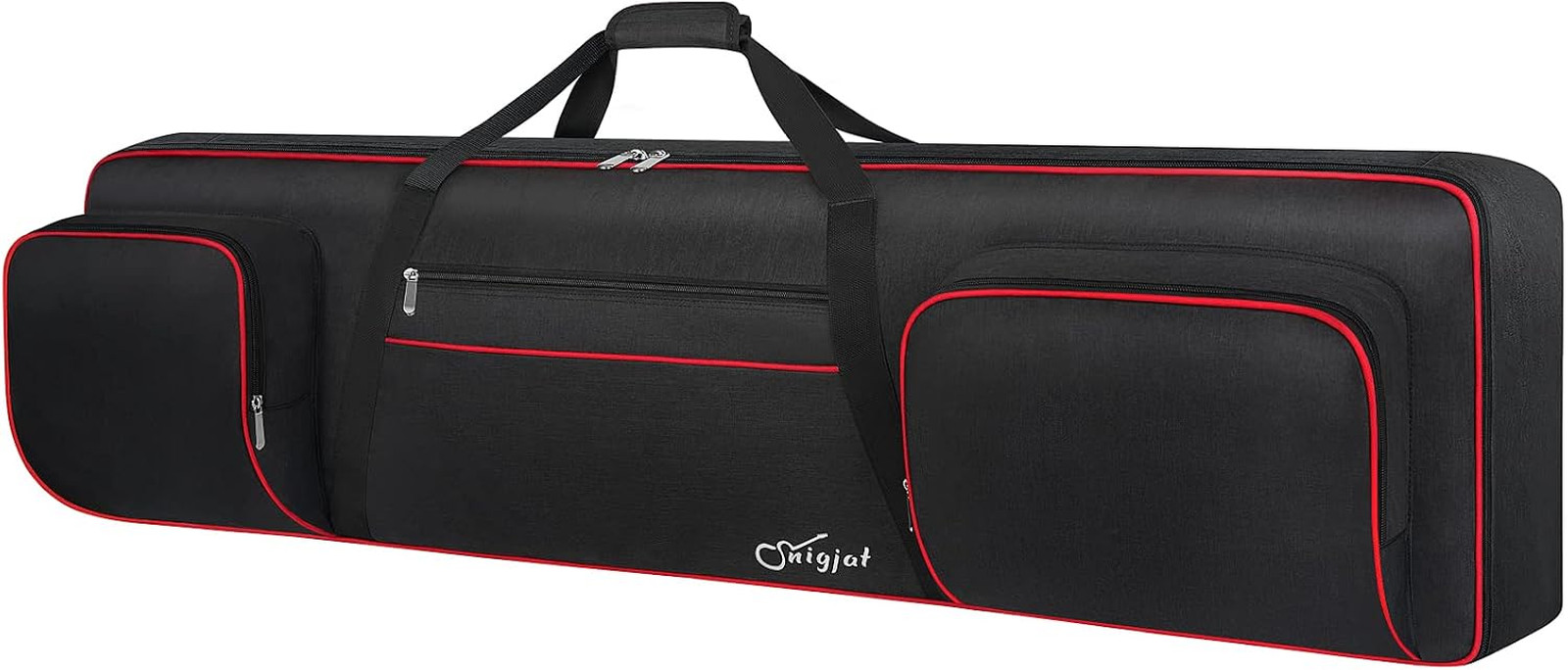 Keyboard Bag 88 Key Soft Case with Adjustable Padded Shoulder Straps, Waterproof