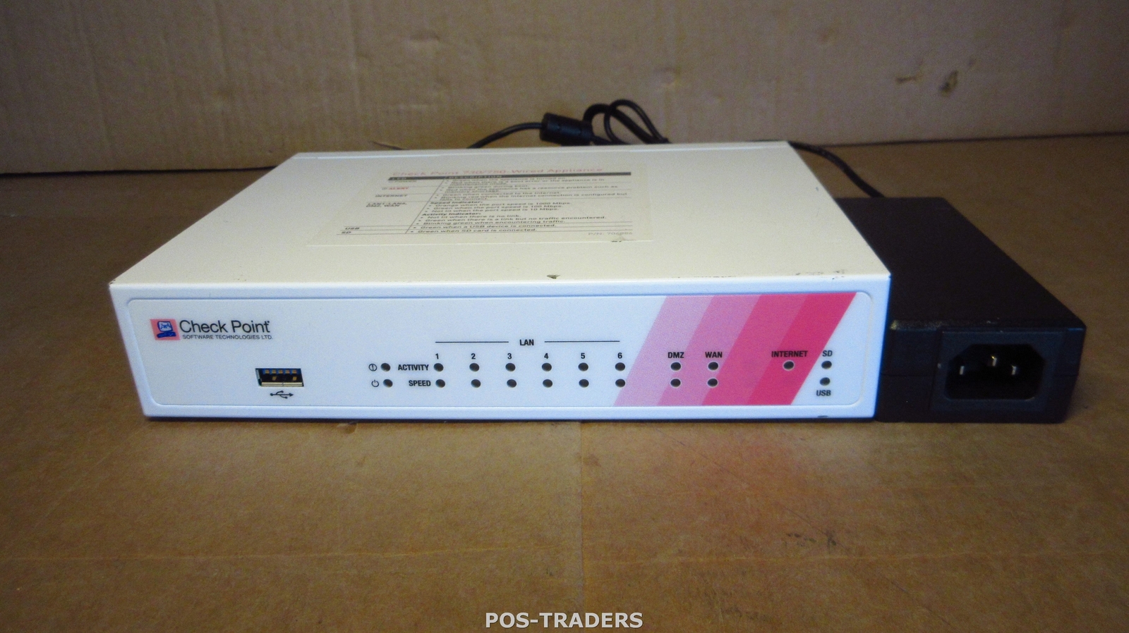 CHECK POINT L-71 Firewall VPN 6-Port LAN DMZ Security Appliance Gateway + PSU