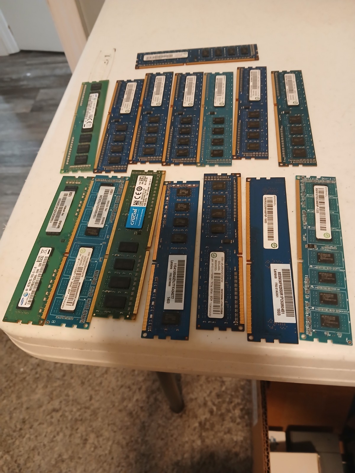 Ram Cards, 4 GB, LOT OF 16