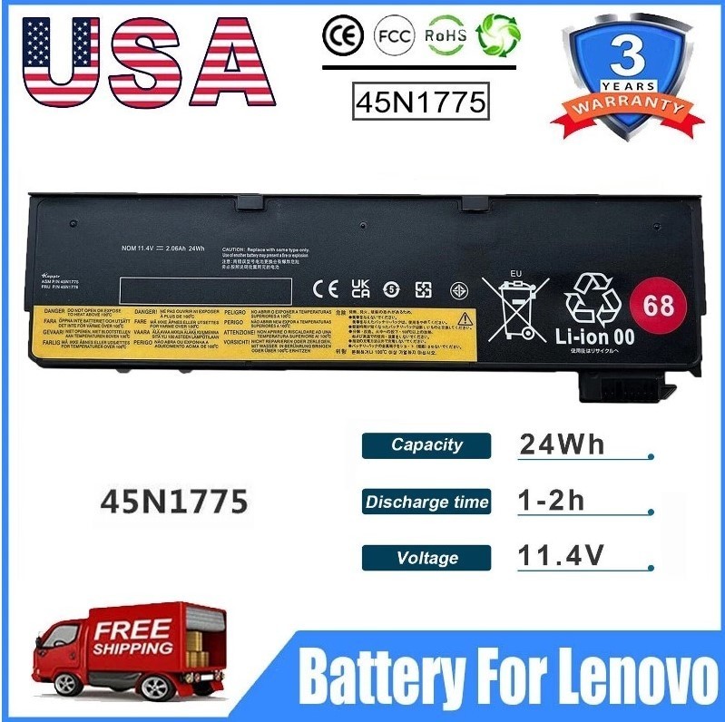 68 45N1775 Battery For Lenovo Thinkpad T550 T560 L450 T440 T450 T460 T460P T470P