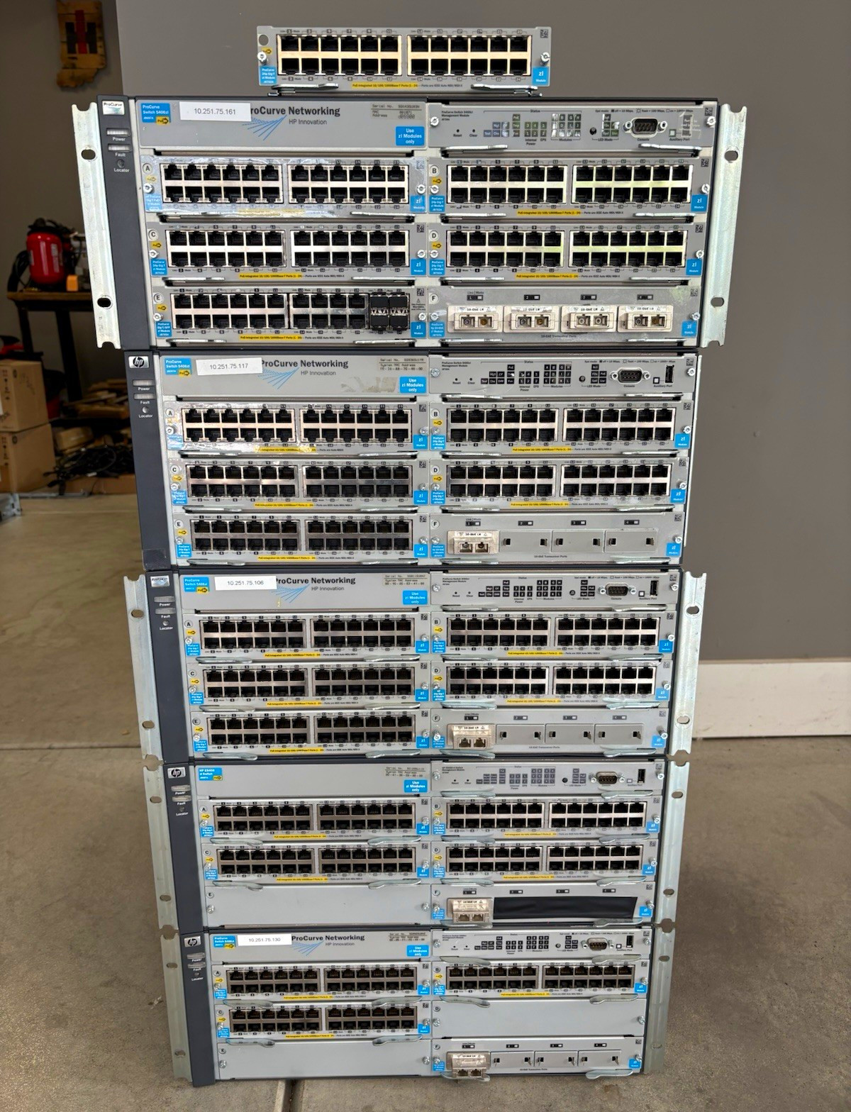 HP ProCurve 5406zl J8697A Fully Managed L3 24-Port 1GbE Rack RJ-45 SFP