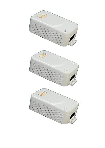 Wall Plug 802.3at 30W Gigabit Power Over Ethernet (PoE) Midspan Injector 3-Pack