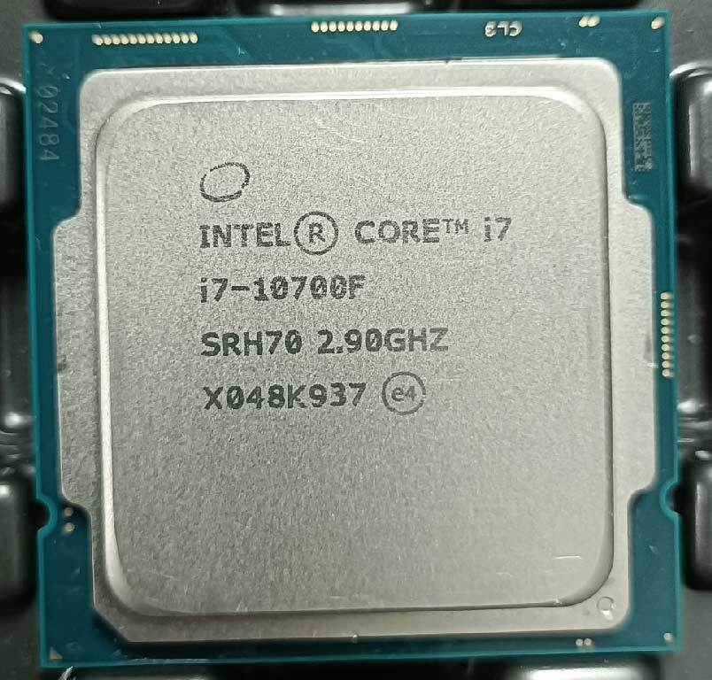 Intel Core i7-10700F SRH70 octa-core 2.9GHz desktop LGA-1200 CPU processor