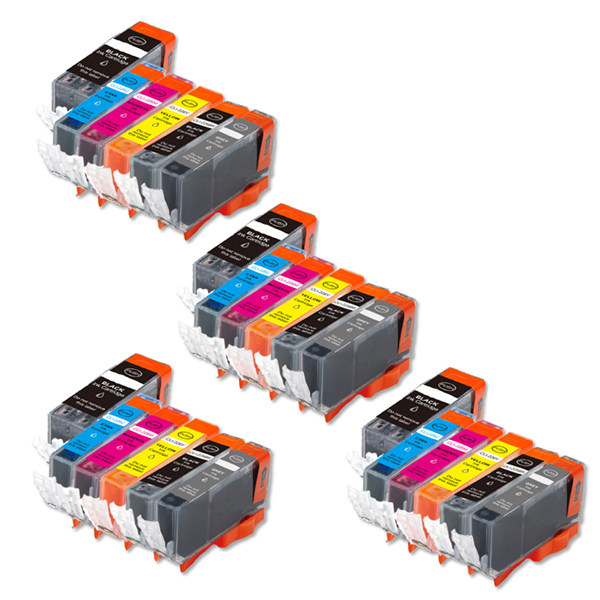24 PK Premium Ink Set + Gray for Canon Series PGI-225 CLI-226 MG6120 MG6220 8120