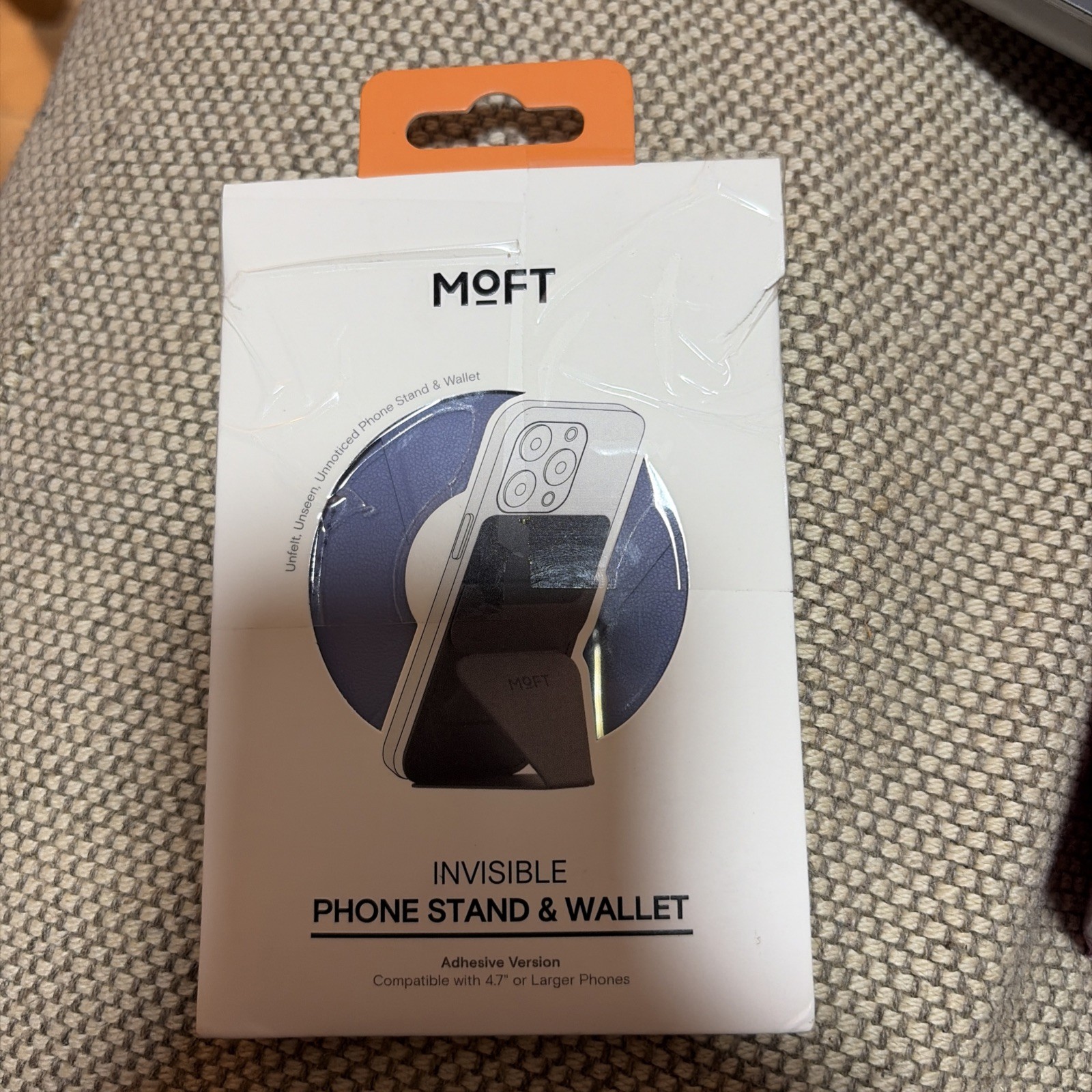 MOFT Phone Stand, Adhesive Card Holder Fits 2-3 Cards, Slim Ships Fast Lavender